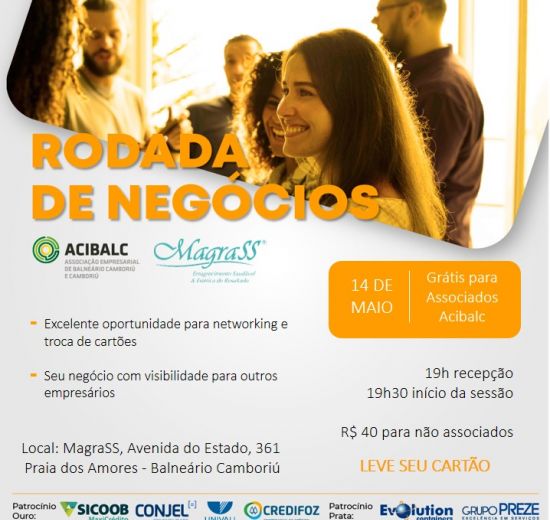 Acibalc promove Rodada de Negócios com empresários em Balneário Camboriú