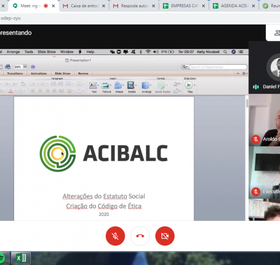 Assembleia Geral Ordinária aprova alterações no Estatuto Social da Acibalc e vota Código de Ética da entidade