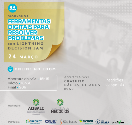 Escola de Negócios da Acibalc promove workshop de Lightning Decision Jam