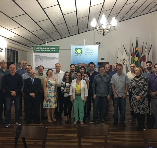 Vale do Itajaí recebe reunião plenária da Facisc 